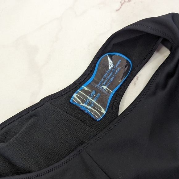 Good American Swim Bottom Women 6 3X Black Scuba Cheeky Bikini High Rise - Picture 10 of 13